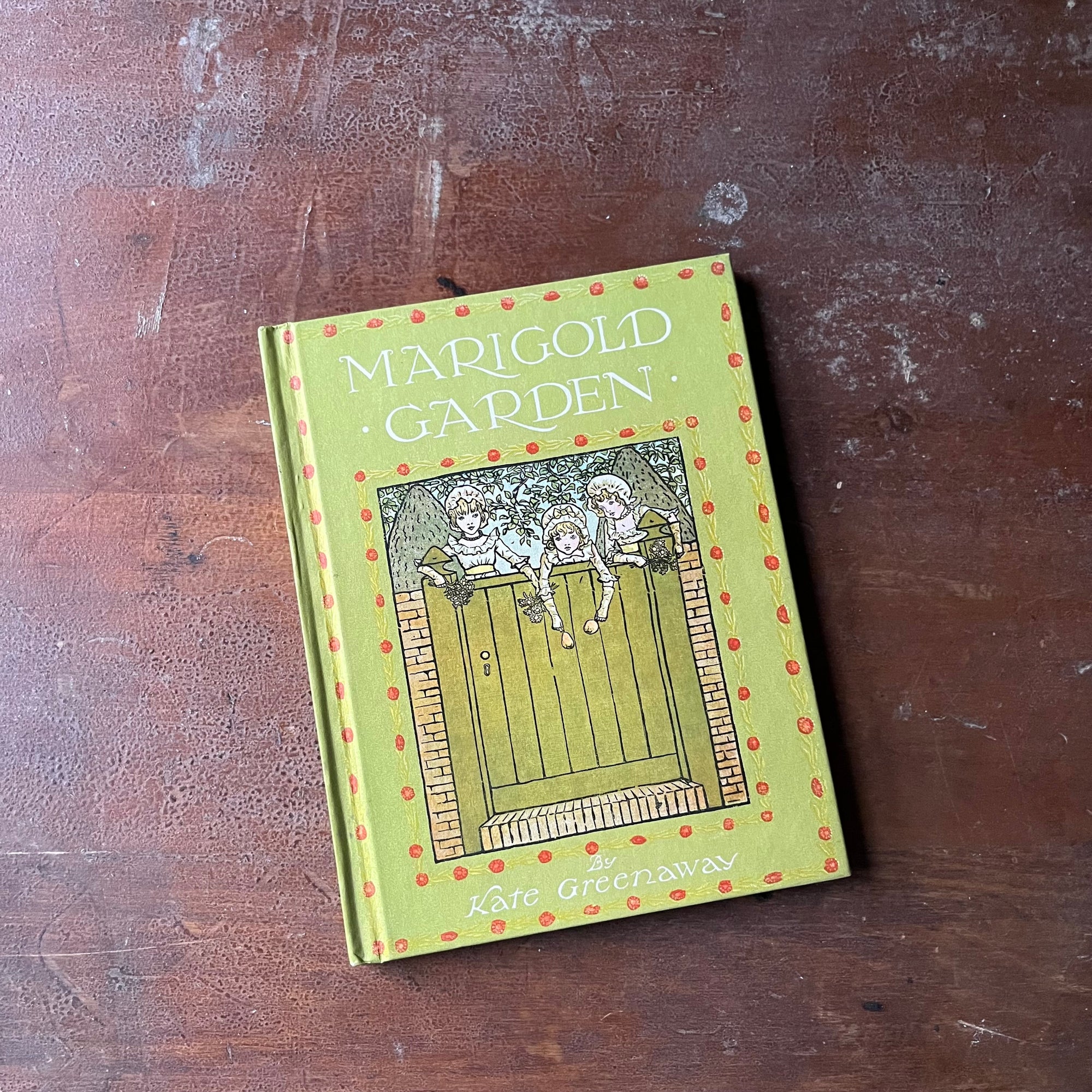 Marigold Garden by Kate Greenaway-Pictures and Rhymes for Children-vintage poems & Nursery Rhymes-view of the front cover