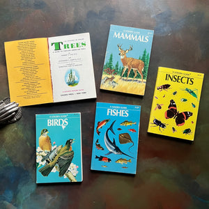 Set of 5 Vintage Golden Guides-Nature Pocket Guides-Insects, Birds, Trees, Mammals & Fishes-view of the title page of Trees