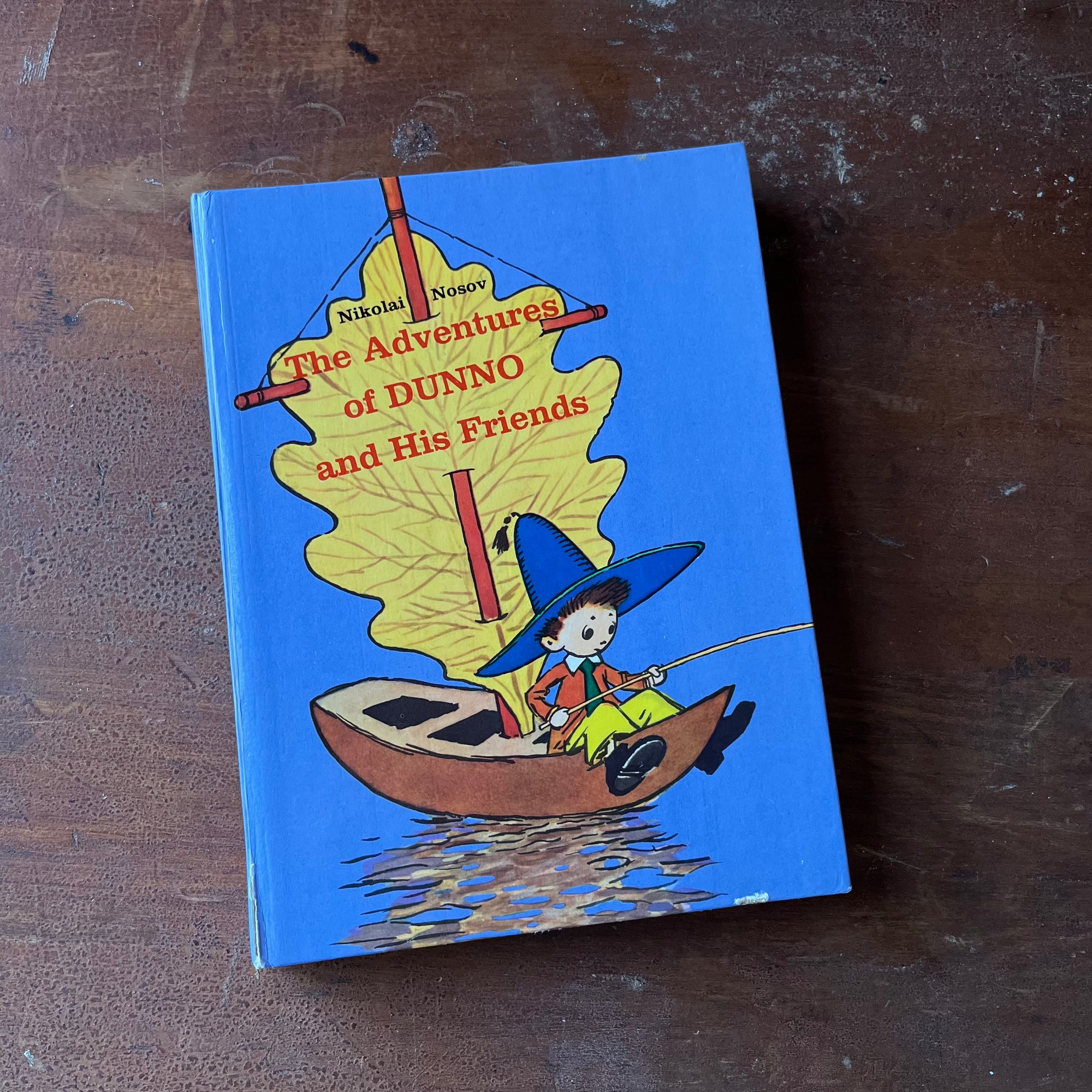 The Adventures of Dunno and His Friends written by Nikolai Nosov-vintage Russian children's book-view of the front cover