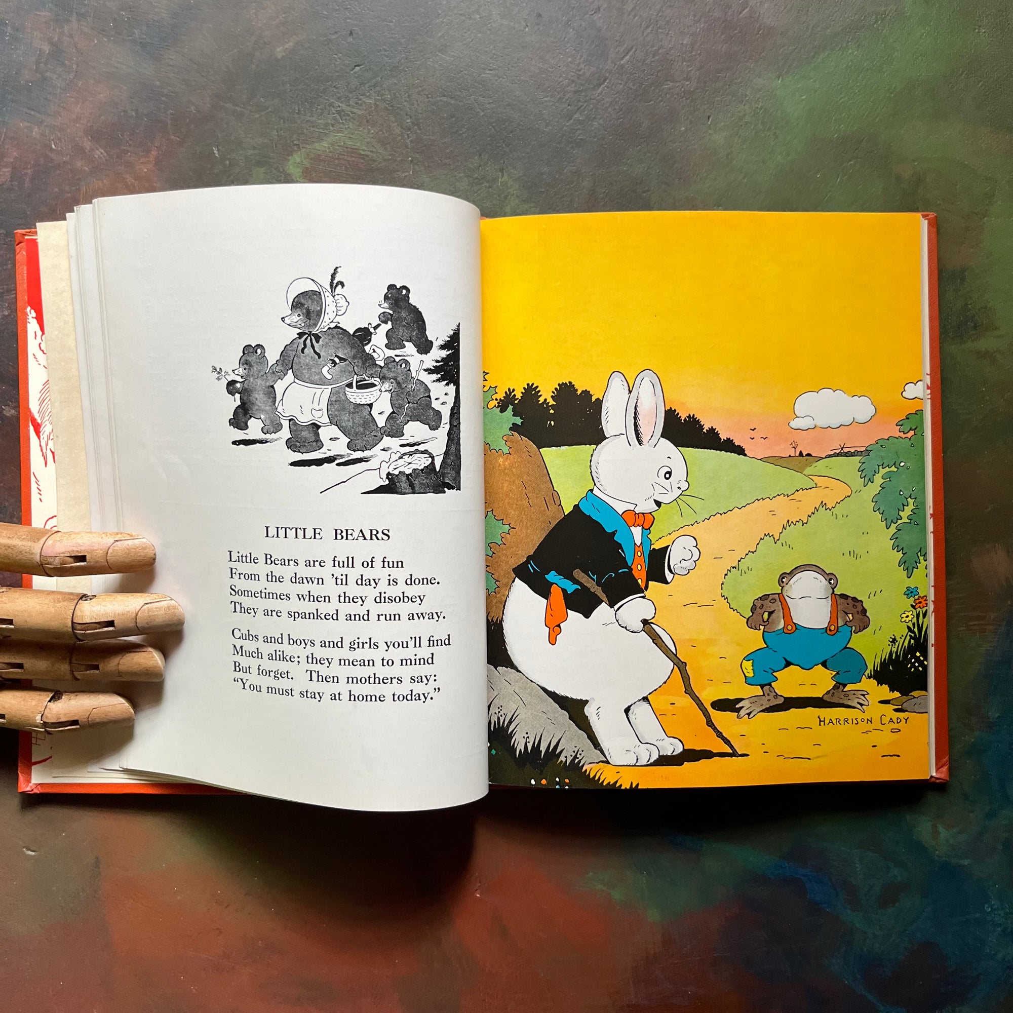 Thornton Burgess Animal Stories illustrated by Harrison Cady-1942-vintage children's storybook-view of the color & black & white illustrations