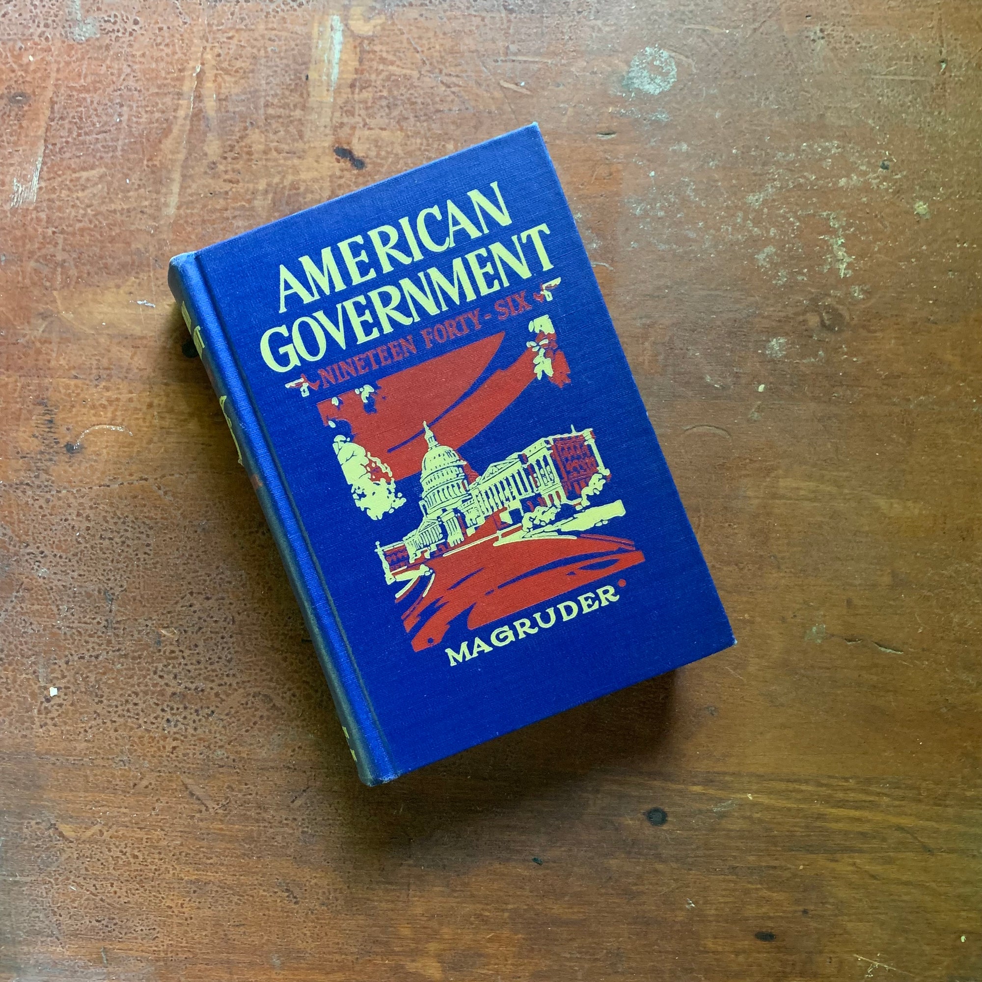 American Government 1946 Hardcover Edition by Magruder - Cover View