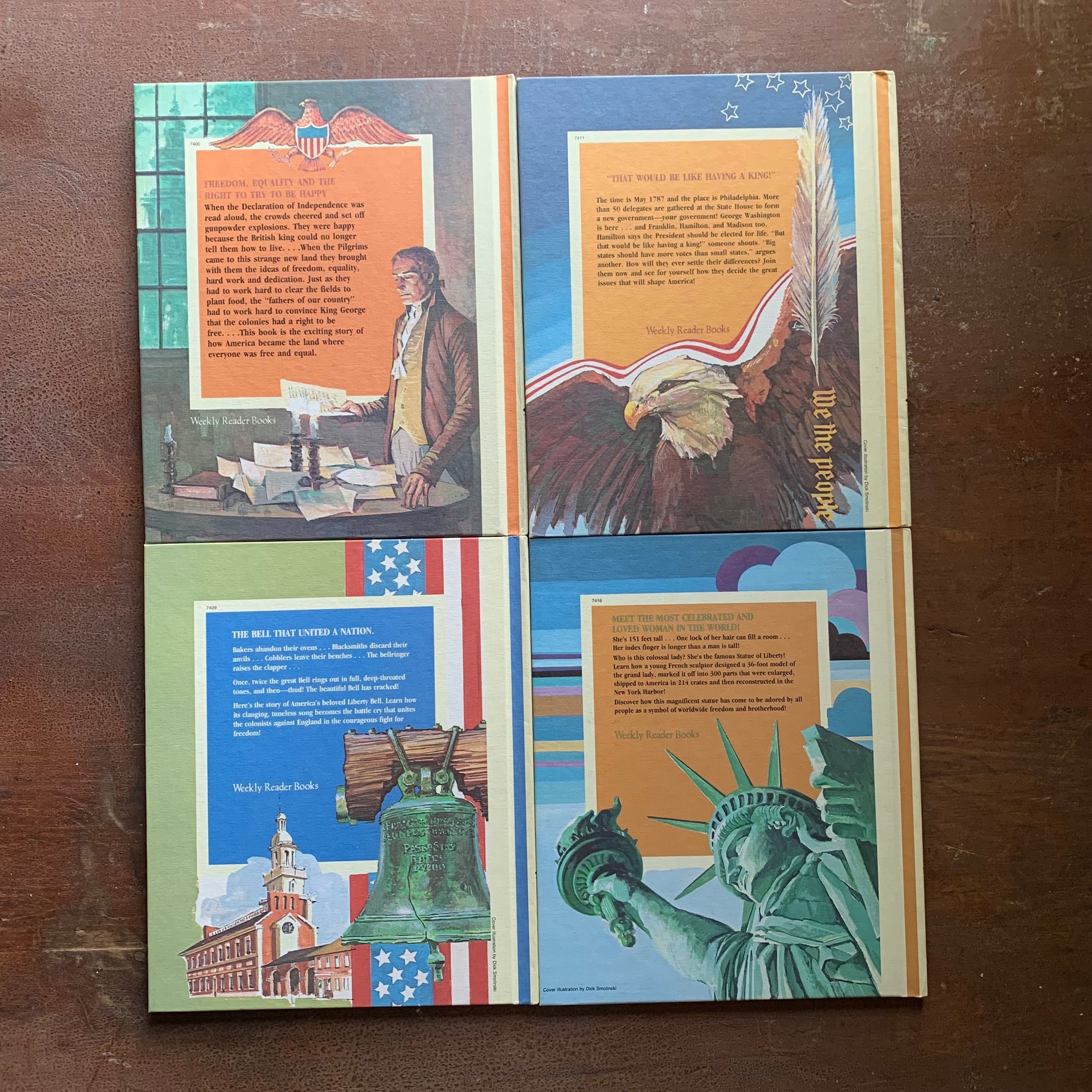 Cornerstones of Freedom Vintage Children's History Books - Back Cover