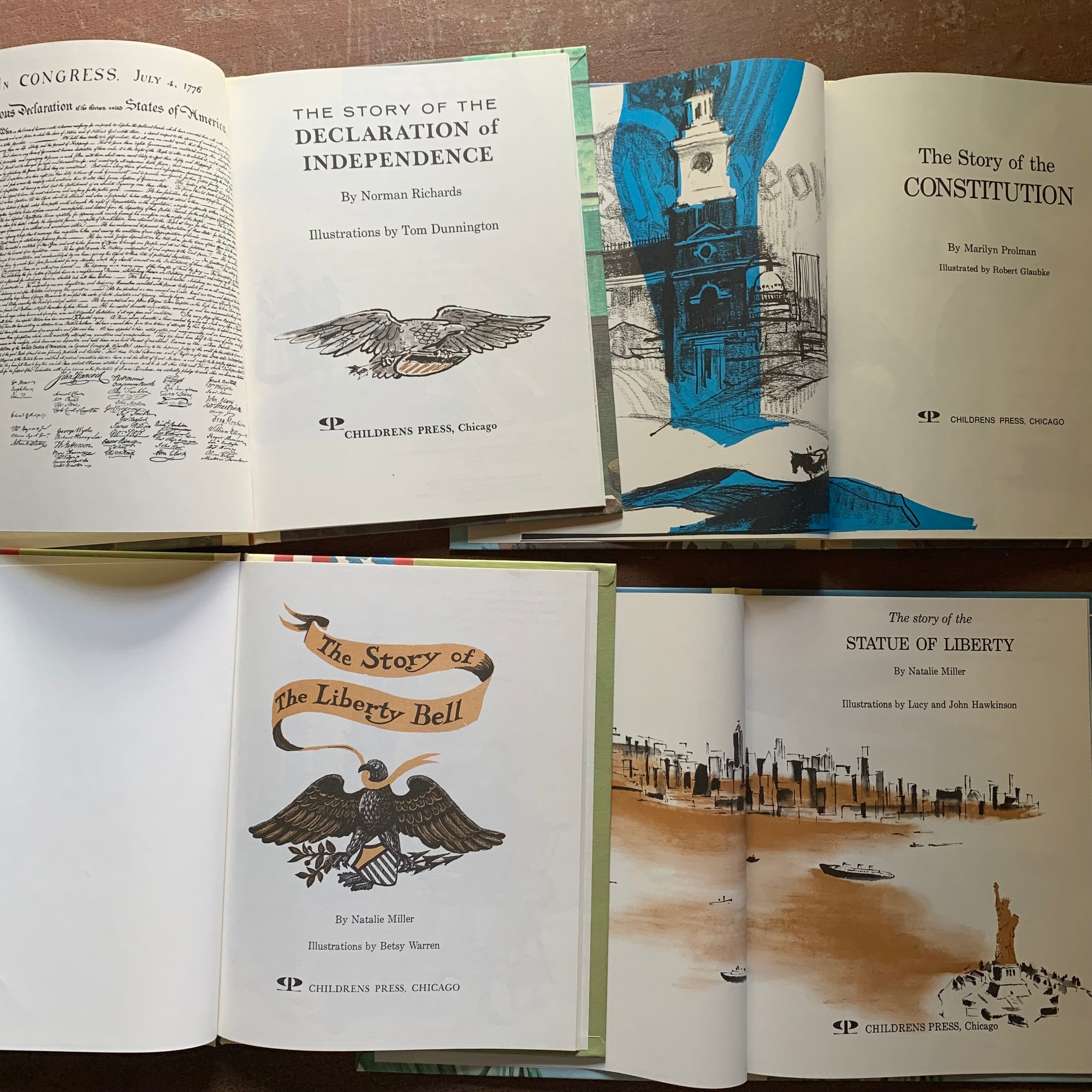 Cornerstones of Freedom Vintage Children's History Books - Title Pages