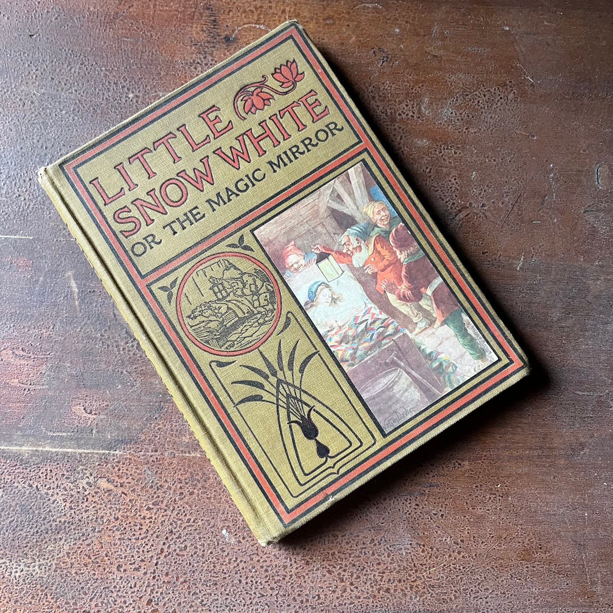 Little Snow White or the Magic Mirror - 1906 Edition - View of Embossed Cover
