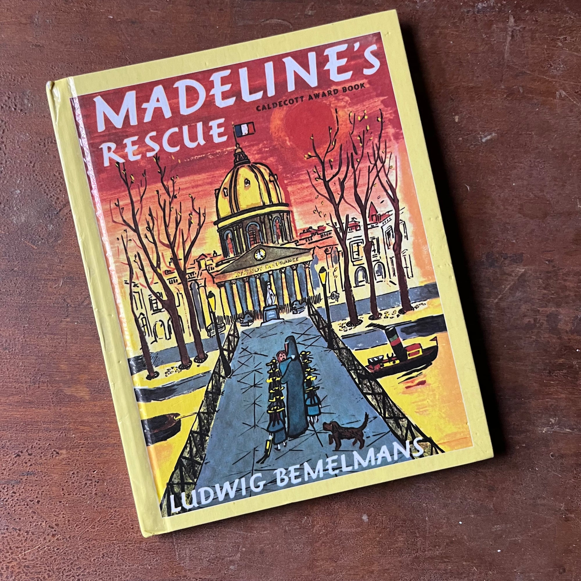 Log Cabin Vintage - children's books, vintage children's book, picture book - Madeline by Ludwig Bemelmans a 1981 Weekly Reader Book Club Edition- view of the front cover