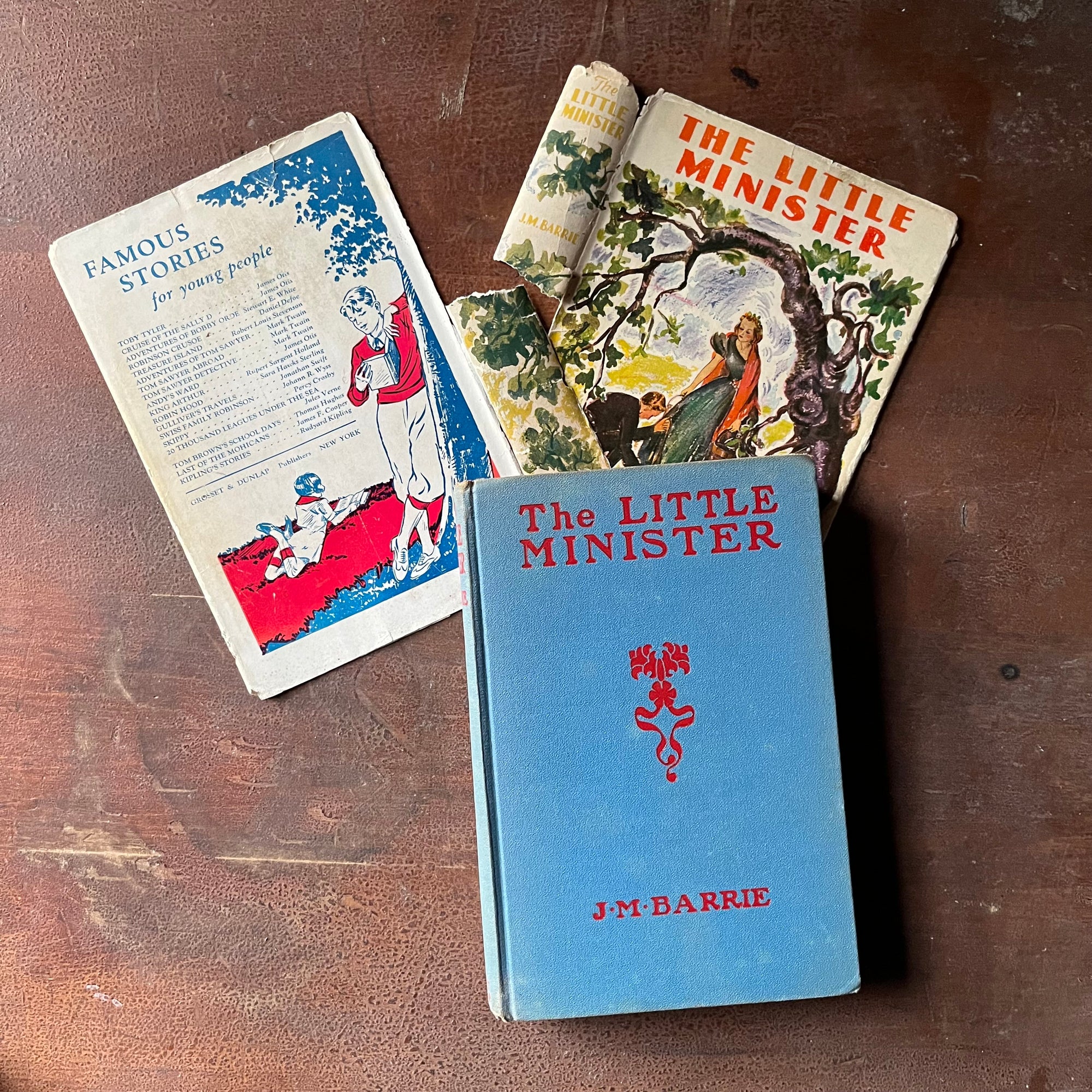 The Little Minister by James M. Barrie - view of the front cover & both halves of the dust jacket
