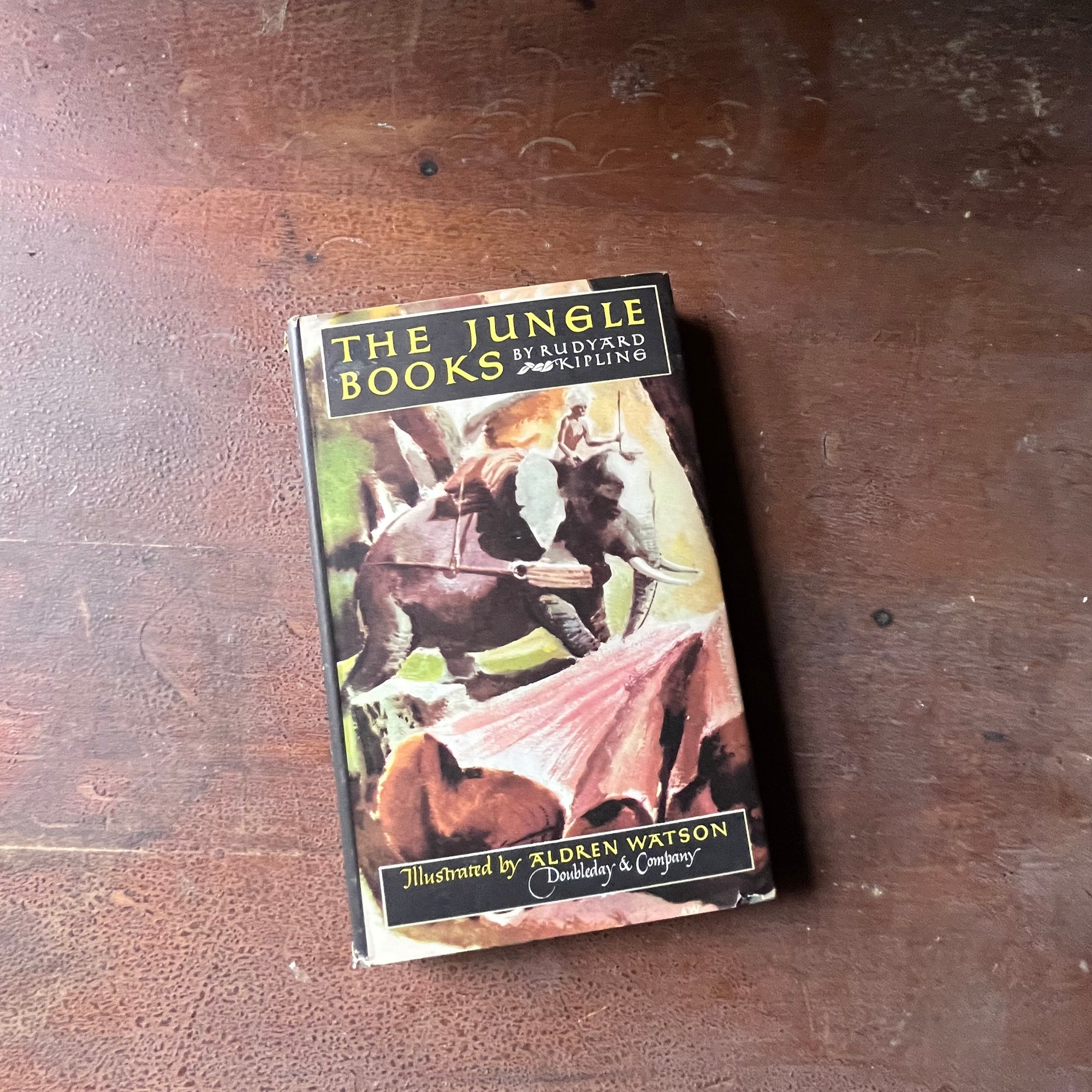 The jungle Books by Rudyard Kipling - Volume 2 - view of the dust jacket's front cover