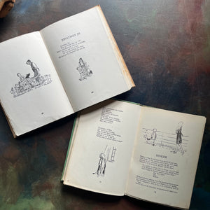 A. A. Milne-When We Were Very Young-Now We Are Six-Illustrations by E. H. Shepard-vintage children's short stories-children's poetry-vintage children's books-view of the illustrations and poetry