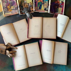 A Judy Bolton Mystery Book Set written by Margaret Sutton with illustrations by Pelagie Doane-Volumes 1 through 5-antique mystery books for girls-children's mystery books-view of the copyright & dedication pages