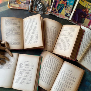 A Judy Bolton Mystery Book Set written by Margaret Sutton with illustrations by Pelagie Doane-Volumes 1 through 5-antique mystery books for girls-children's mystery books-view of the inside content