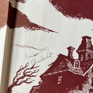 A Judy Bolton Mystery Book Set written by Margaret Sutton with illustrations by Pelagie Doane-Volumes 6 through 10-antique mystery books for girls-children's mystery books-view of the inscription on the inside cover