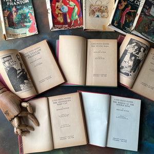 A Judy Bolton Mystery Book Set written by Margaret Sutton with illustrations by Pelagie Doane-Volumes 6 through 10-antique mystery books for girls-children's mystery books-view of the title page