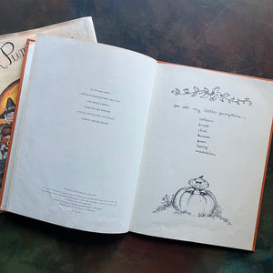 A Mother Goose ABC In a Pumpkin Shell written & illustrated by Joan Walsh Anglund-vintage children's picture book-view of the copyright and dedication pages