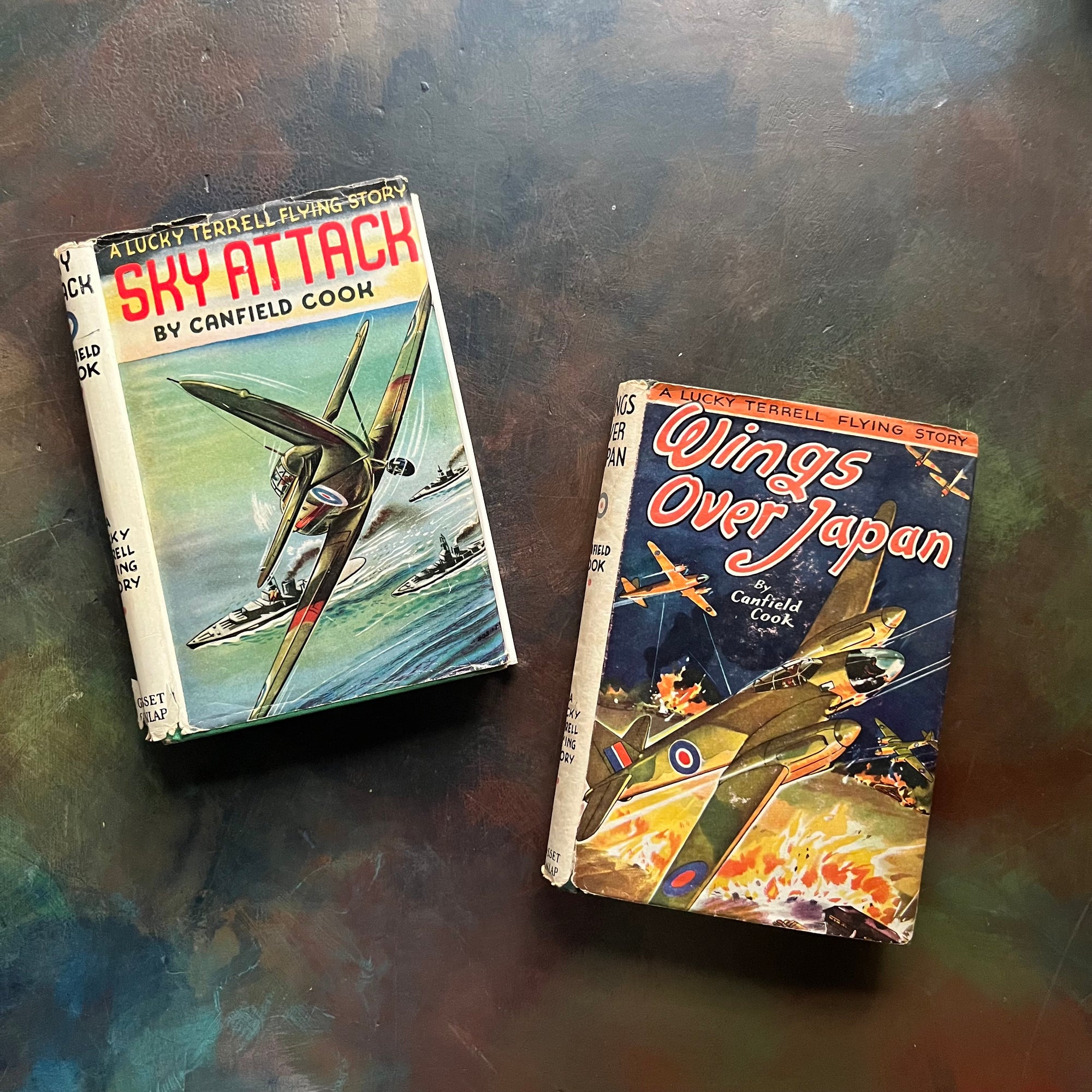 Pair of Lucky Terrell Flying Stories by Canfield Cook