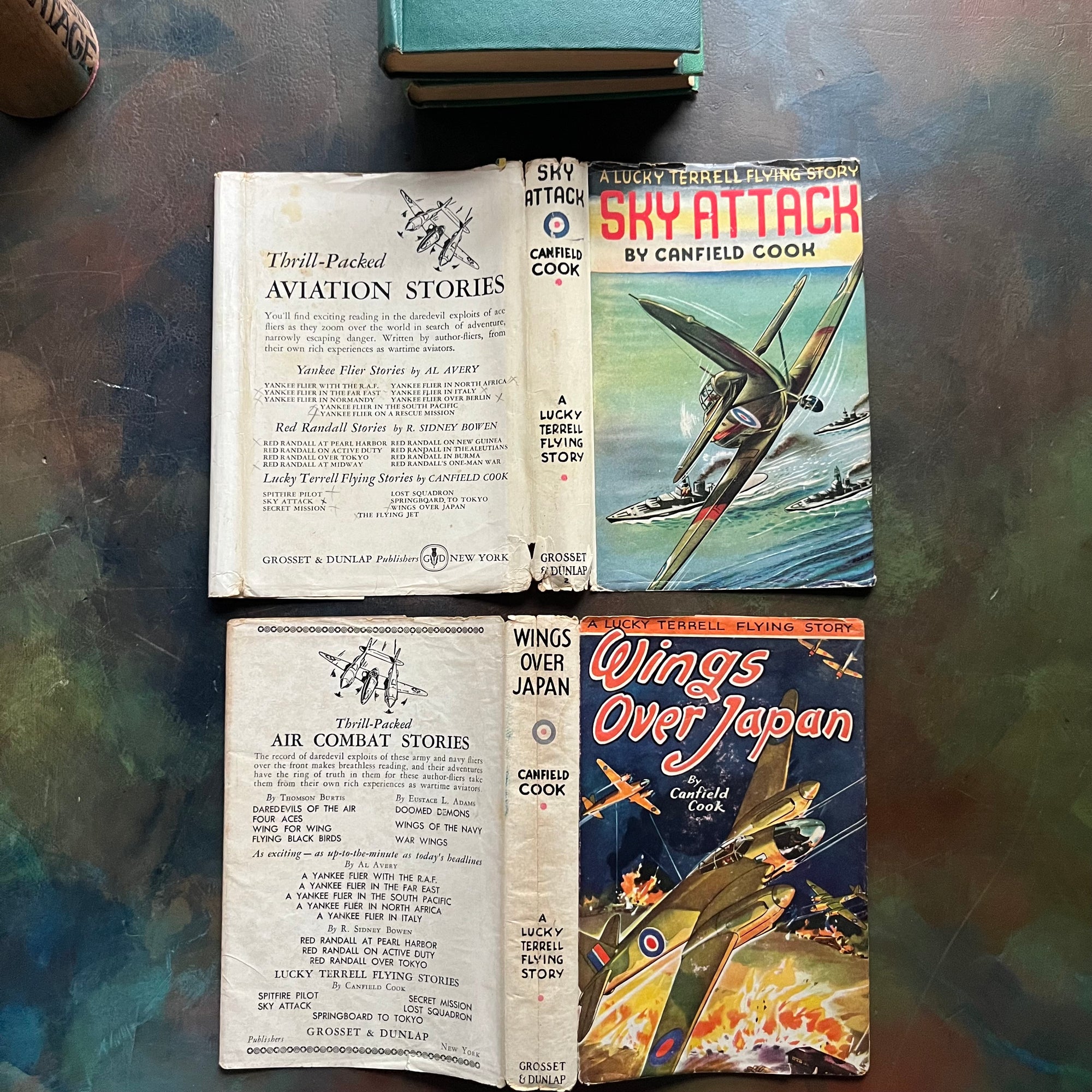Pair of Lucky Terrell Flying Stories by Canfield Cook