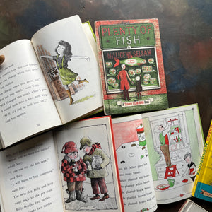 A Science I Can Read Book Set written by Millicent E. Selsam-Arnold Lobel-vintage picture books-Terry and the Caterpillars-Plenty of Fish-Greg's Microscope-Let's Get Turtles-Seeds and More Seeds-Benny's Animals-view of the illustrations