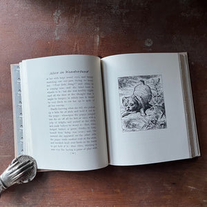 vintage children's classic story - Alice's Adventures in Wonderland written by Lewis Carroll with illustrations by Bessie Peace Gutmann & John Tenniel, Children's Classics Edition - view of the black & white illustrations by John Tenniel