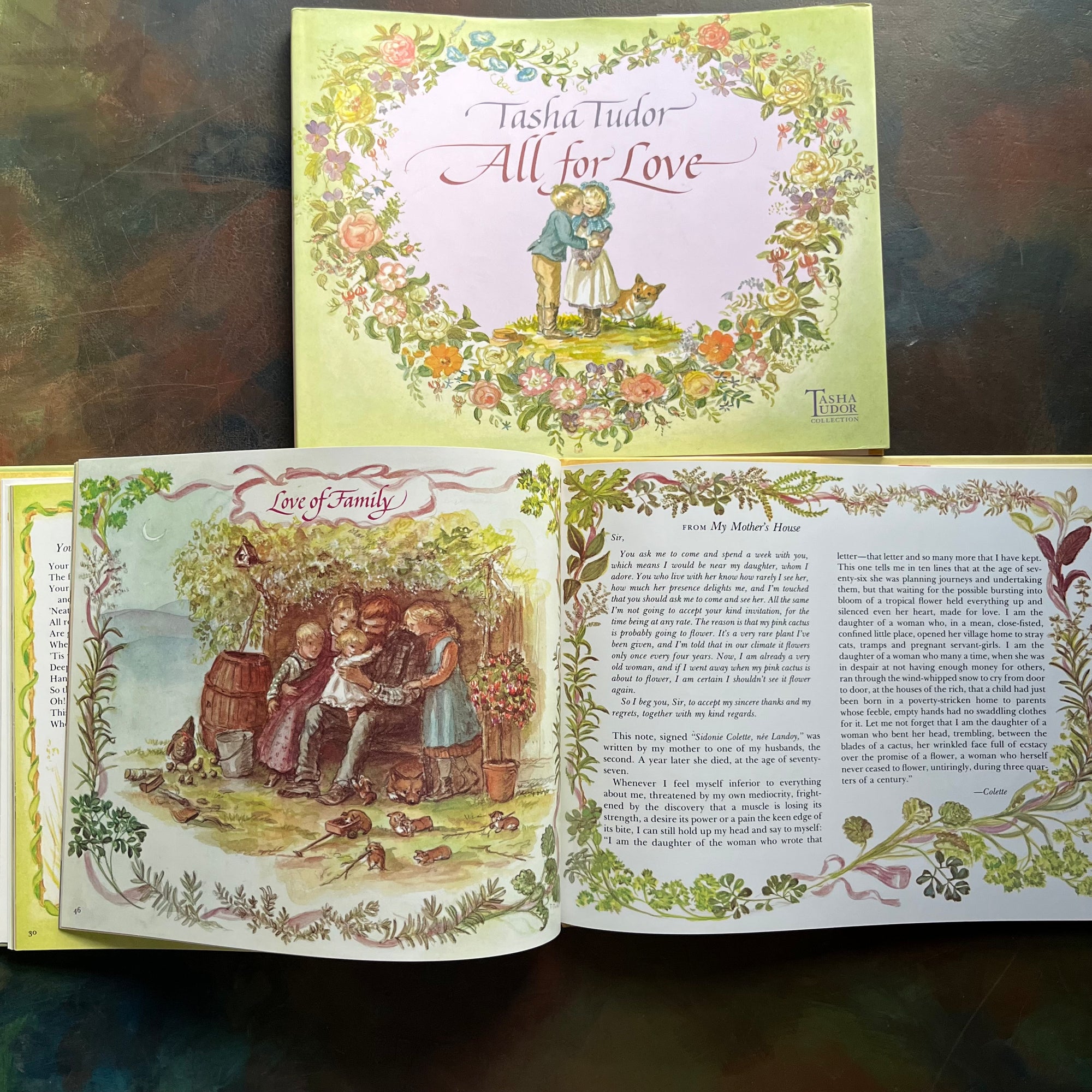 All for Love Selected by Tasha Tudor-Tasha Tudor Collection-vintage poetry for children-vintage short stories-view of the illustrations