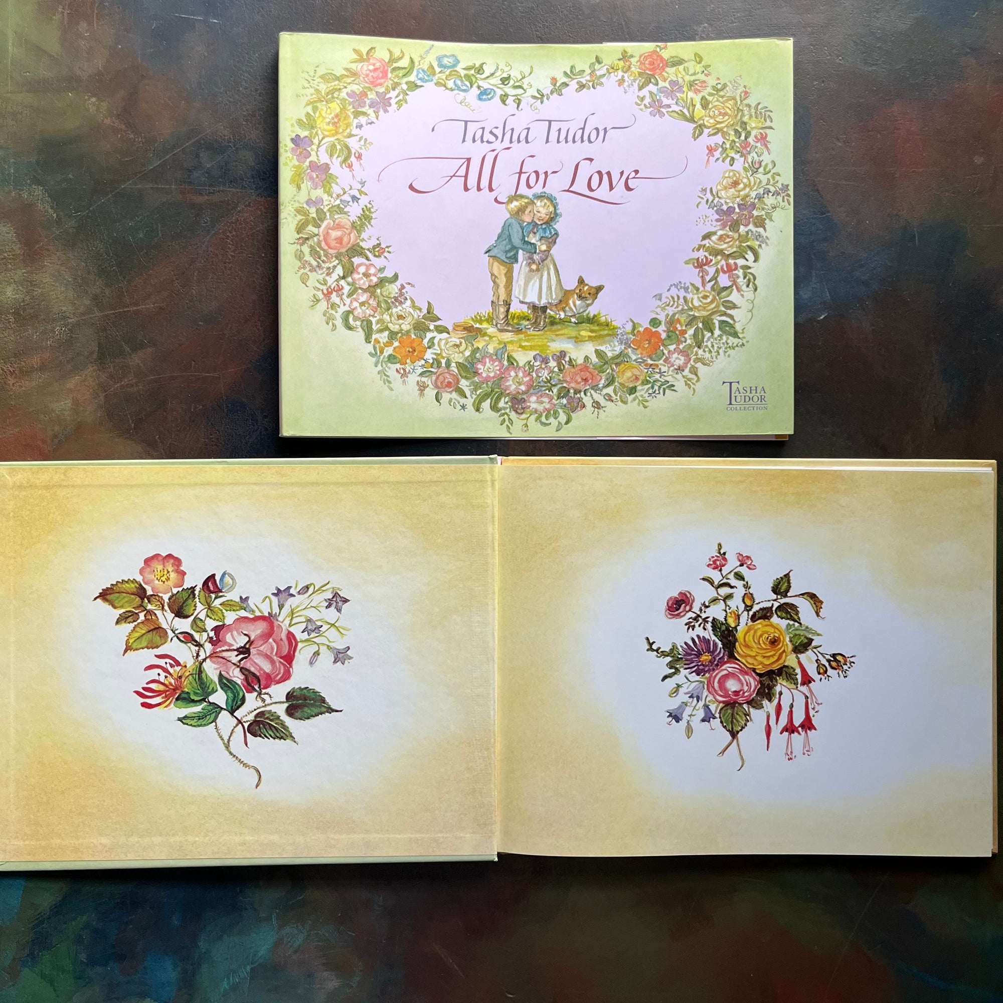 All for Love Selected by Tasha Tudor-Tasha Tudor Collection-vintage poetry for children-vintage short stories-view of the inside cover