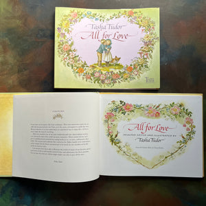 All for Love Selected by Tasha Tudor-Tasha Tudor Collection-vintage poetry for children-vintage short stories-view of the title & foreword pages