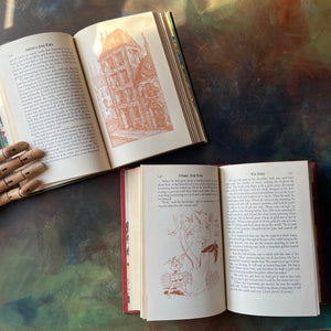 Andersen's Fairy Tales-Grimm Fairy Tales-1945 Grosset & Dunlap-vintage children's fiction-antique fairy tales for sale-view of the illustrations
