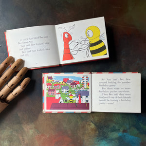 Angela Banner Ant and Bee Book Set-Ant and Bee and the ABC-Happy Birthday with Ant and Bee-vintage picture books-vintage children's storybooks-view of the bright & colorful illustrations