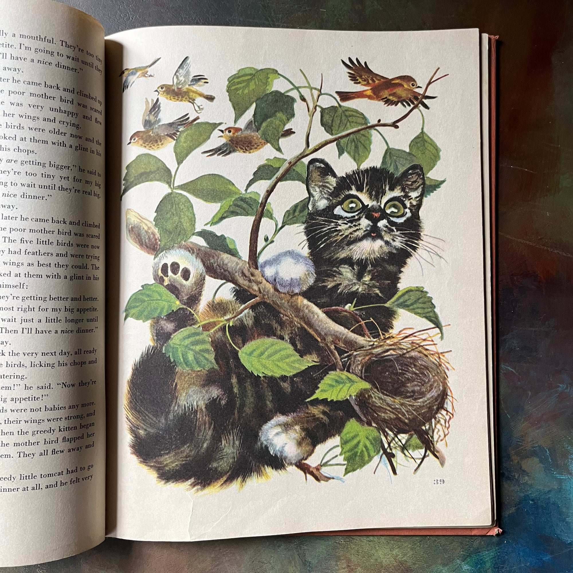 Animal Stories by Georges Duplaix with illustrations by F. Rojankovsky-1945 Second Printing-vintage children's storybook-view of the full-page illustrations