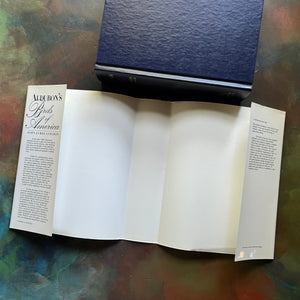 Audubon's Birds of America by John James Audubon-The Royal Octavo Edition-500 bird prints in one book-view of the dust jacket's inside flaps