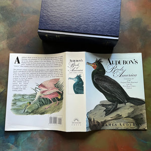 Audubon's Birds of America by John James Audubon-The Royal Octavo Edition-500 bird prints in one book-view of the dust jacket's front & back covers