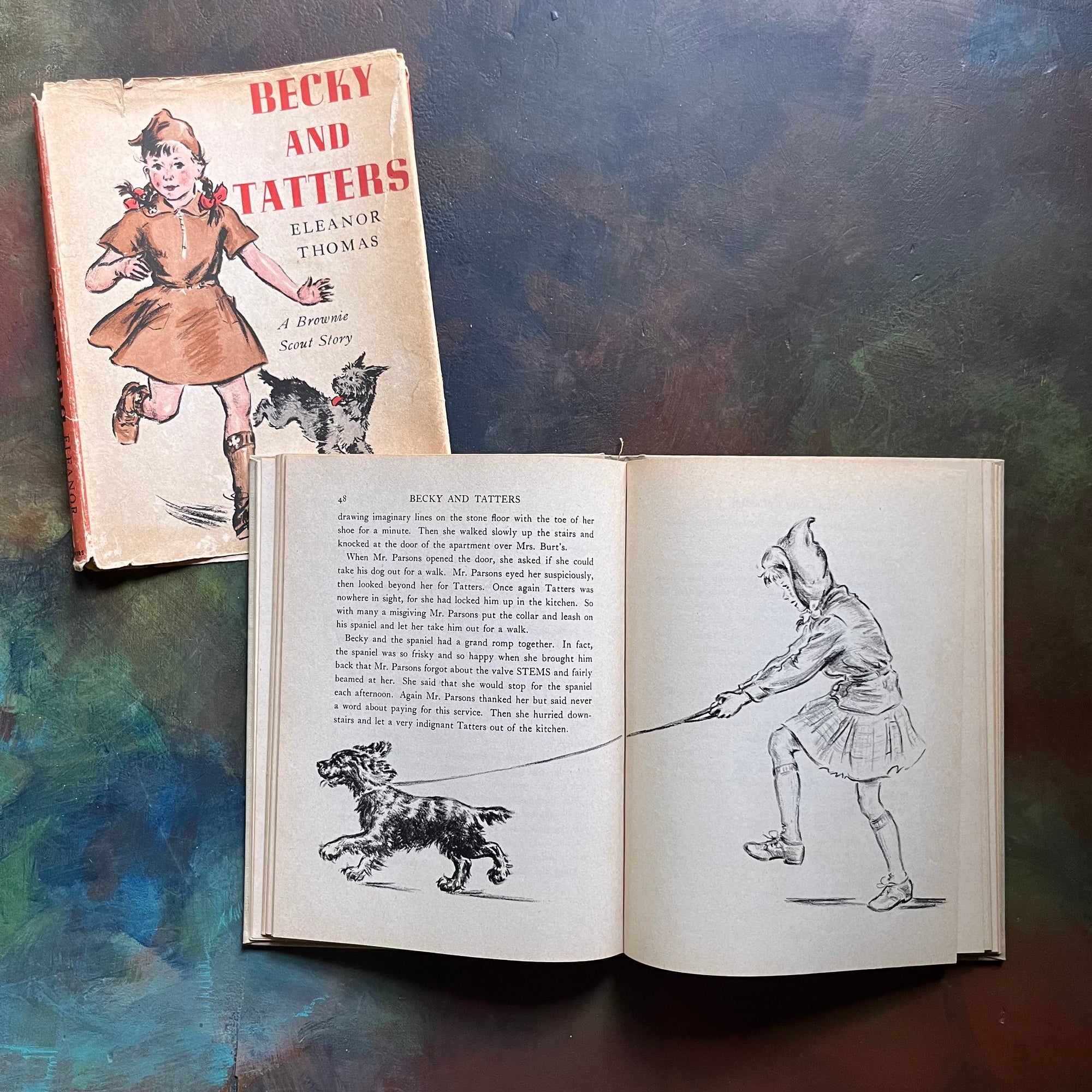 Becky and Tatters:  A Brownie Scout Story by Eleanor Thomas - 1940 First Edition