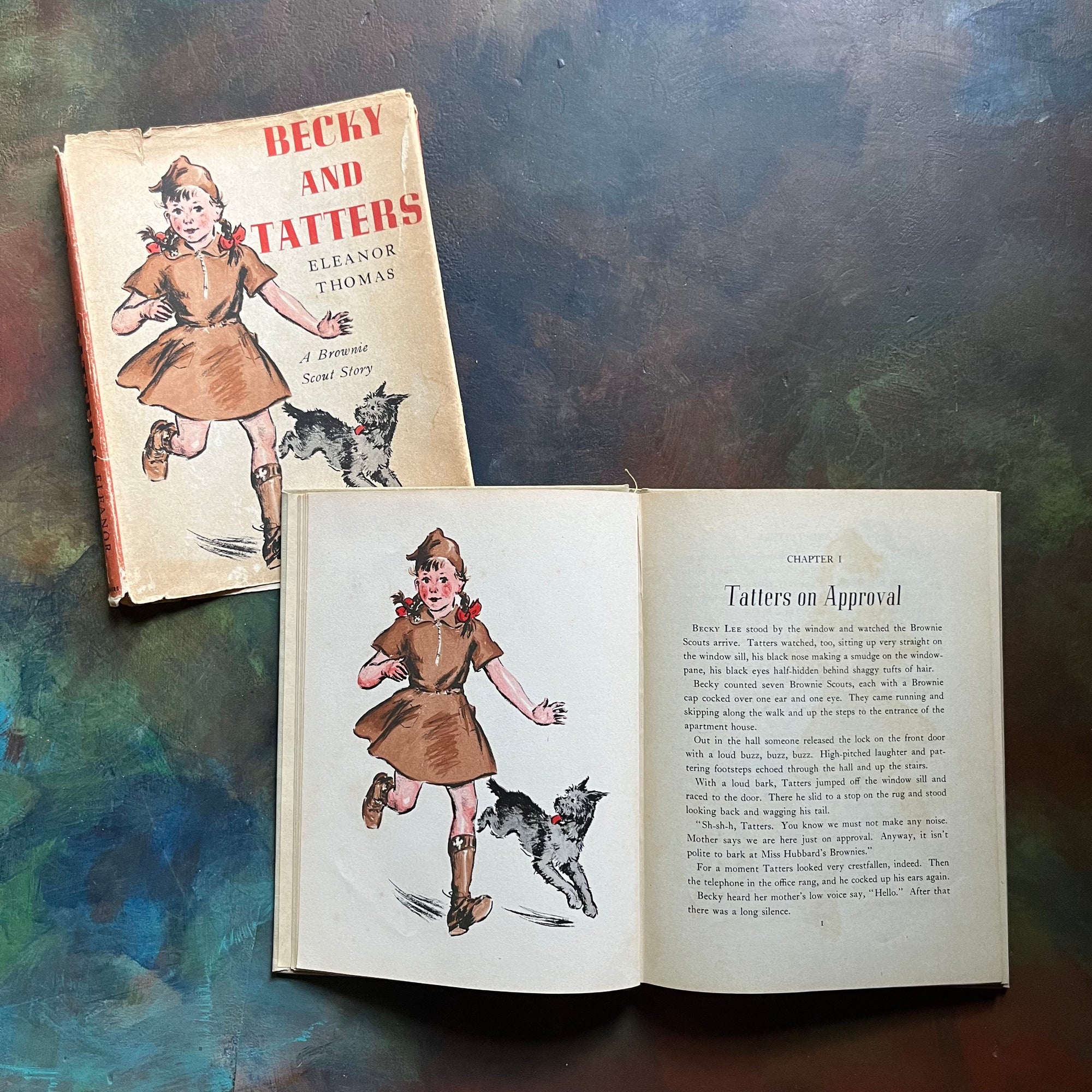 Becky and Tatters:  A Brownie Scout Story by Eleanor Thomas - 1940 First Edition