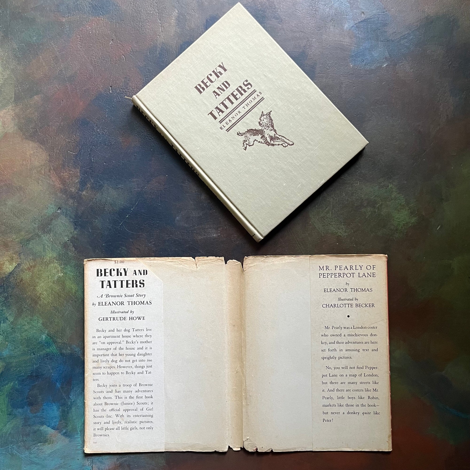 Becky and Tatters:  A Brownie Scout Story by Eleanor Thomas - 1940 First Edition