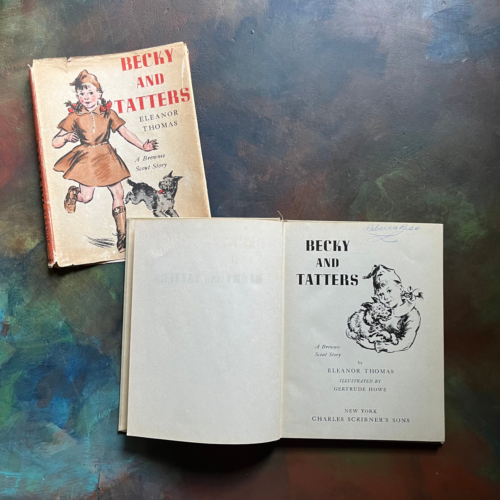 Becky and Tatters:  A Brownie Scout Story by Eleanor Thomas - 1940 First Edition