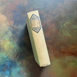 Ben Hur written by Lew Wallace-1908 Wallace Memorial Edition-vintage historical fiction-Classic American Literature-Living Book-view of the embossed spine