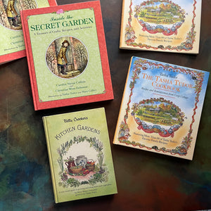 Betty Crocker's Kitchen Gardens, Inside the Secret Garden & The Tasha Tudor Cookbook-Tasha Tudor Illustrations-classic Tasha Tudor books-view of the front covers