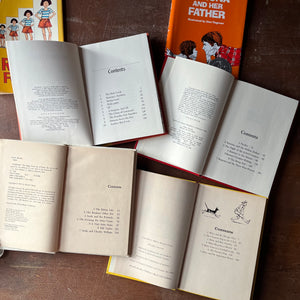 vintage children's chapter books, weekly reader children's book club books - Set of Four Books Written by Beverly Cleary:  Ramona Forever, Ramona & Her Father, Socks & Ribsy - view of the copyright pages