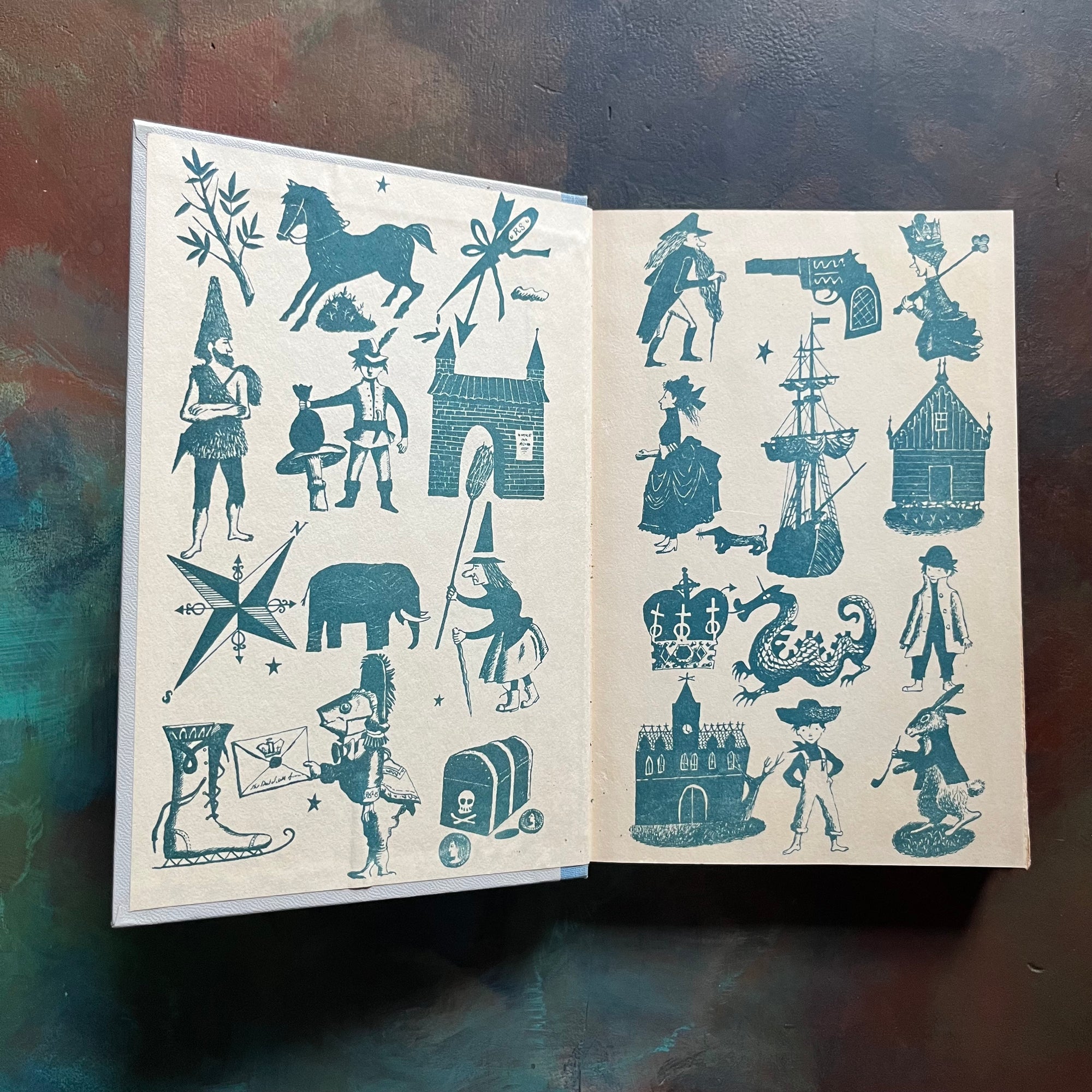 Bible Stories for Young Readers Adapted by April Oursler Armstrong-Junior Deluxe Editions Book Club Book-vintage Bible Stories for Children-view of the inside cover