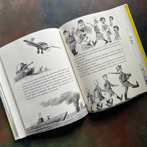 Bill Peet An Autobiography-vintage history book for kids-Caldecott Honor Book-vintage biography-Disney Illustrator-written and illustrated by Bill Peet - view of the illustrations in black and white