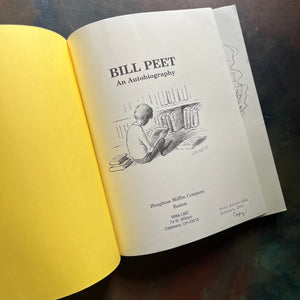 Bill Peet An Autobiography-vintage history book for kids-Caldecott Honor Book-vintage biography-Disney Illustrator-written and illustrated by Bill Peet - view of the title page