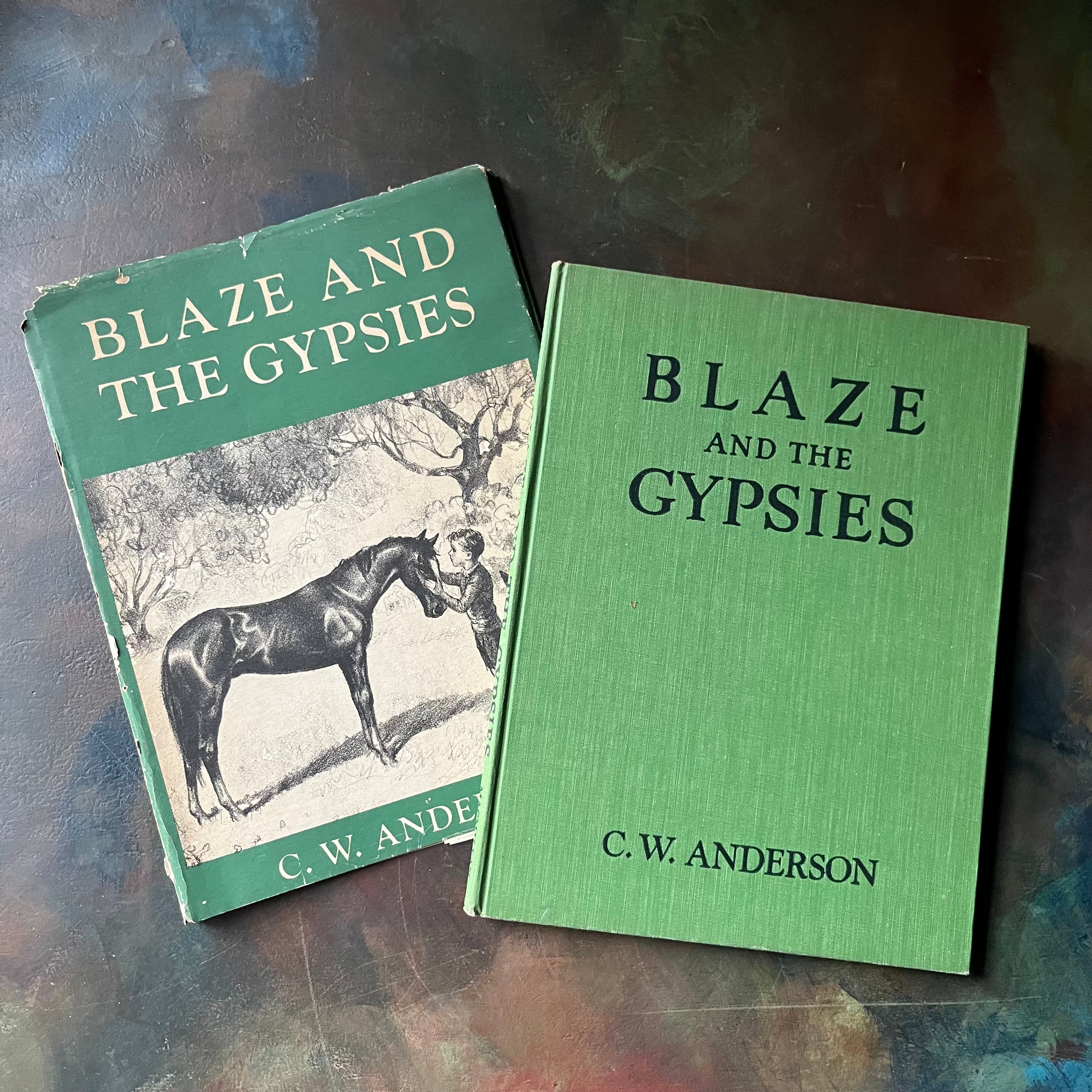 .Blaze and the Gypsies written and illustrated by C. W. Anderson-A Billy and Blaze Book-Charles Hargens Signature is noted on inside cover's endpapers-vintage children's read a-loud book-antique picture book-view of the front cover