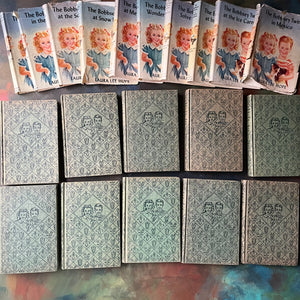 Bobbsey Twins 10 Book Set with Dust Jackets-Laura Lee Hope-vintage mystery books for young readers-vintage children's chapter books-view of the front covers
