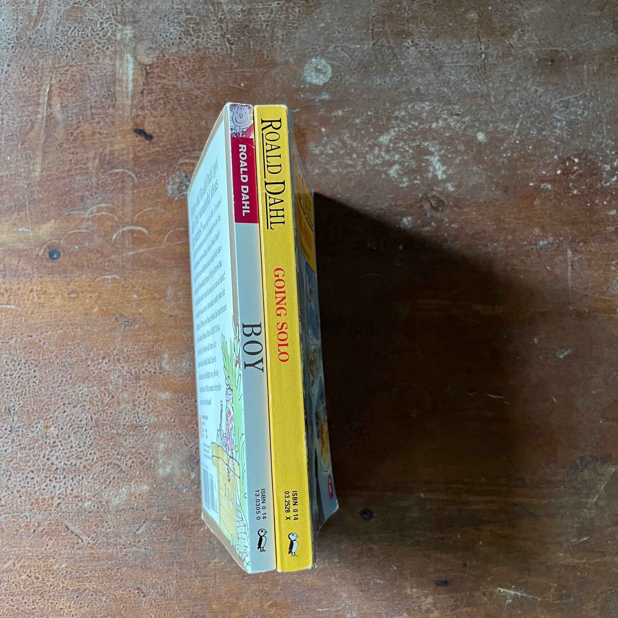 Boy and Going Solo - Autobiographies by Roald Dahl - Log Cabin Vintage