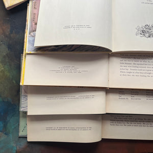 Bright April, Petite Suzanne, Up the Hill, and Elin's Amerika-Marguerite de Angeli-First Edition-vintage children's picture books-children's historical fiction-Pennsylvania history-Germantown, PA History-view of the copyright pages