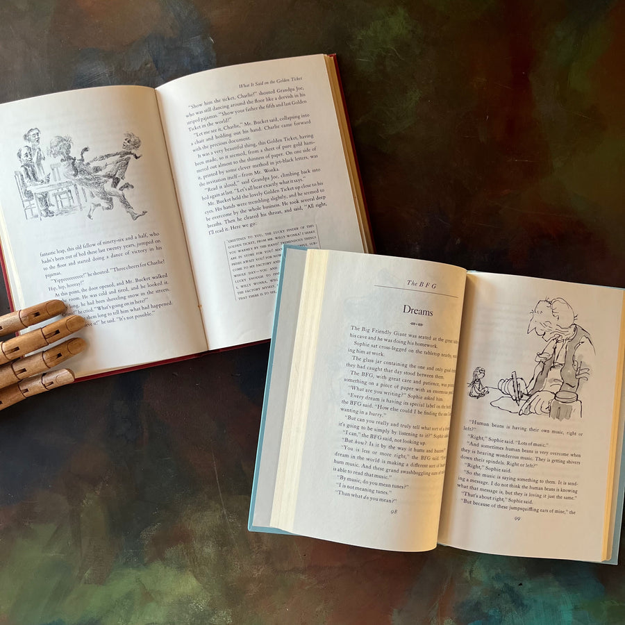 Charlie and the Chocolate Factory & The BFG by Roald Dahl - Log Cabin ...