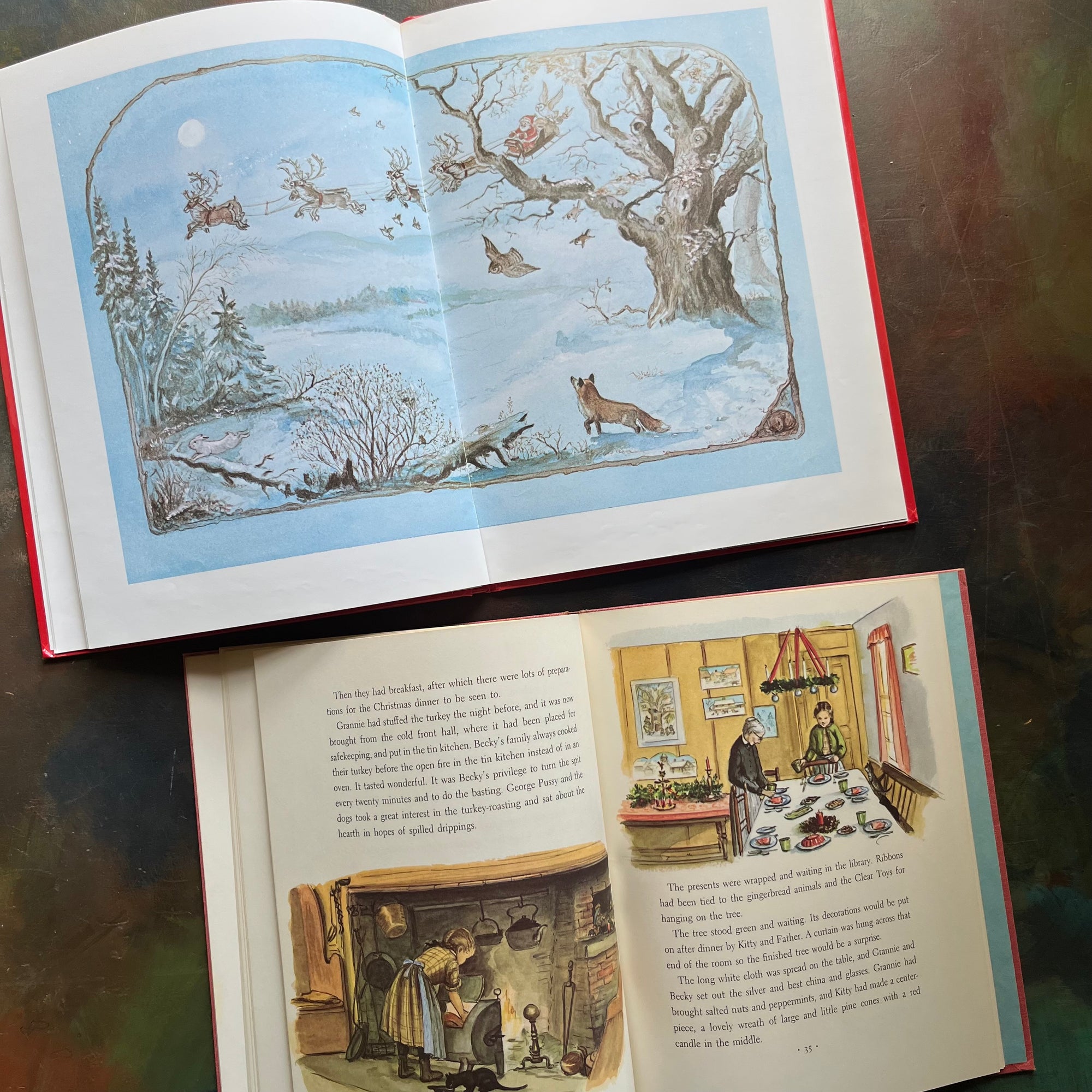 Tasha Tudor Christmas Books | Vintage Children's Book Set