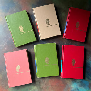 Children's Classics Six Book Set-Robin Hood-The Adventures of Tom Sawyer-Arabian Nights-Alice in Wonderland-Robinson Crusoe-Andersen's Fairy Tales-classic literature every child should read-view of the front covers
