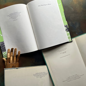 Set of Three iconic children's picture books-One Morning in Maine, Blueberries for Sal, and Make Way for Ducklings-award-winning children's picture book classics written and illustrated by Robert McCloskey-Caldecott Award Winning Books- view of the copyrights 