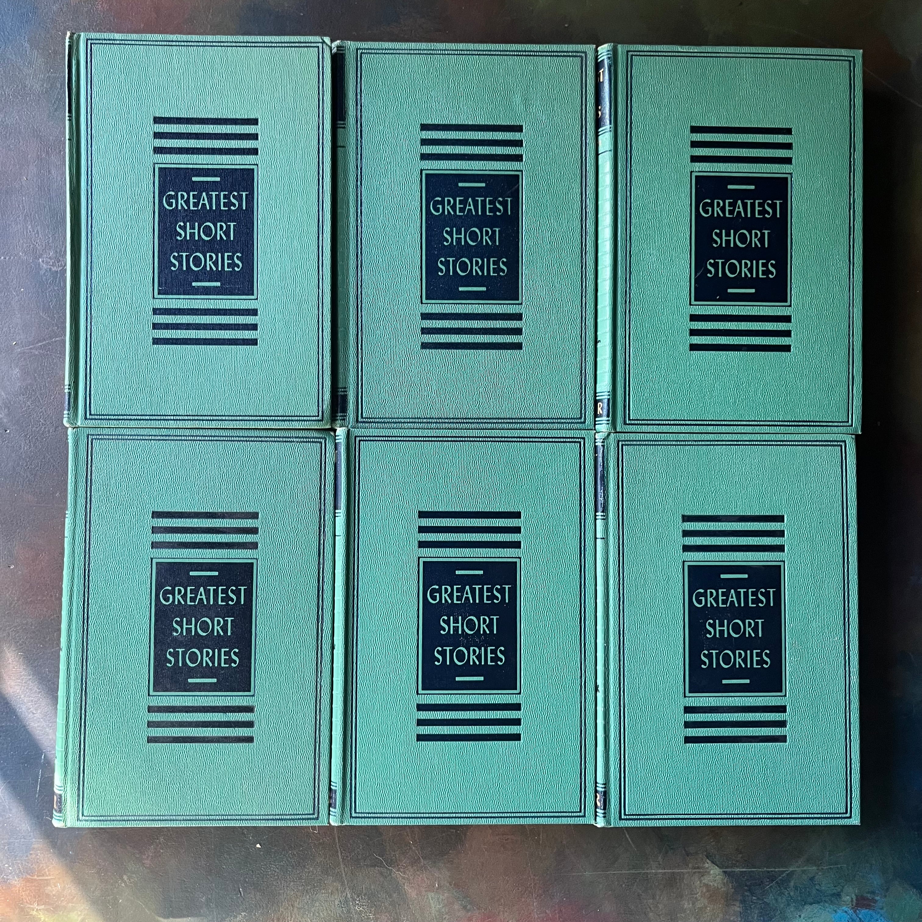 Collier's Greatest Short Stories-Complete 6 Volume Set-Classic American Short Stories-Famous Short Stories-view of the front covers