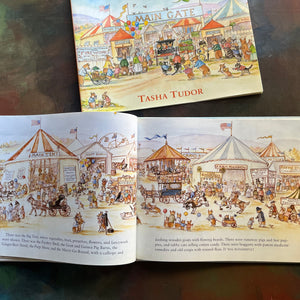 Corgiville Fair written and illustrated by Tasha Tudor-1971 First Edition-classic children's picture book-collector's edition-corgi dogs-view of the illustrations