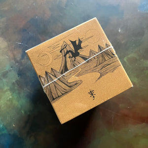 Del-Ray J.R.R. Tolkien Complete Lord of the Rings and The Hobbit Boxed Set-The Hobbit-The Fellowship of the Rings-New In Book Sleeve-vintage fantasy book set- view of the top of the book sleeve - softcover editions
